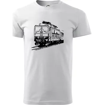Vlak 363 - Triko extra velké (5-8XL) - 7XL ( Bílá )