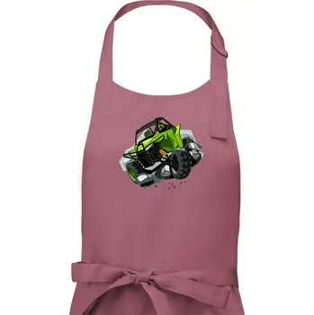 Kuchyňská zástěra ATV bugina zelená - Pánská zástěra na vaření - Univerzální velikost ( Starorůžová )