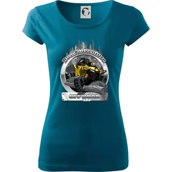 Dámské oblečení ATV Bush Adventure - Dámské triko Pure - 3XL ( Petrolejová )