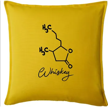 Polštář Barová chemie - whiskey - Polštář 50x50 - 50x50 - Pouze potah ( Žlutá )