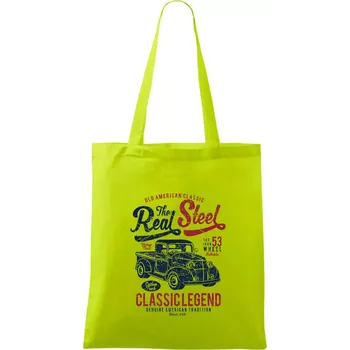 The Real Steel - Taška bavlněná - 42 x 38 cm ( Limetková )