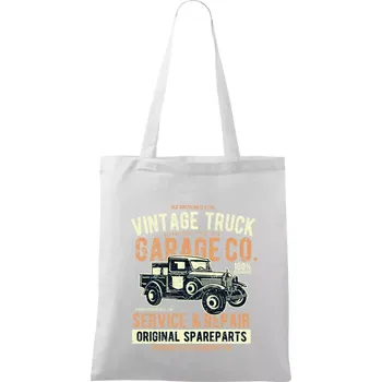 Nákupní taška Vintage Truck - Taška bavlněná - 42 x 38 cm ( Bílá )