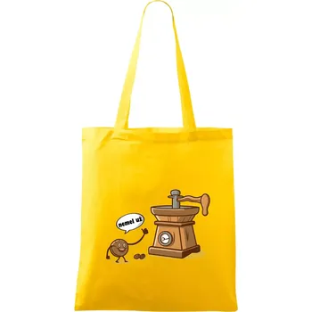 Nemel už - káva - Taška bavlněná - 42 x 38 cm ( Žlutá )