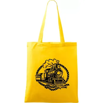 Lokomotiva lano - Taška bavlněná - 42 x 38 cm ( Žlutá )