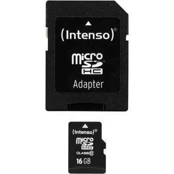 Paměťová karta Intenso MicroSDHC karta 16 GB Class 10 (3413470)