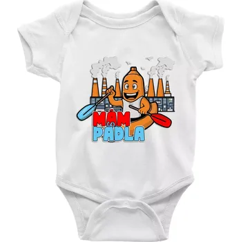 Kojenecký body Mám pádla - Body kojenecké s krátkým rukávem - Krátký r. 12-18 měs ( Bílá )