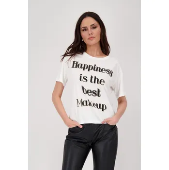 Tričko Monari 808791 s třpytivým nápisem Velikost: 36