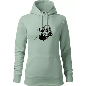 Dámská mikina Zapšklý farmář - Mikina dámská Cape s kapucí - L ( Sage )