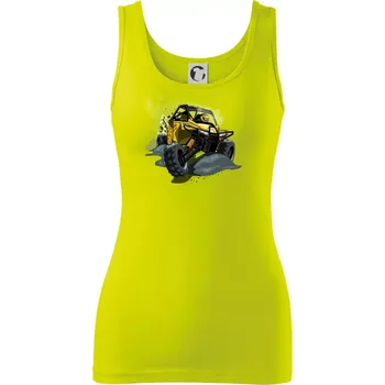 ATV bugina žlutá - Dámské tílko - XS ( Limetková )