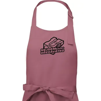 Kuchyňská zástěra Ořezávátko - Dámská zástěra na vaření - Univerzální velikost ( Starorůžová )