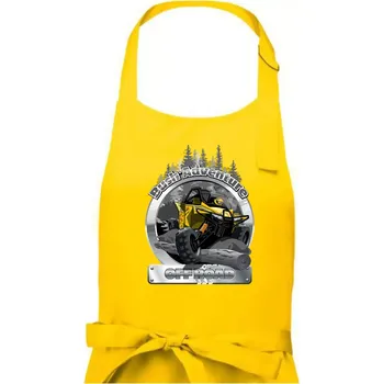 Kuchyňská zástěra ATV Bush Adventure - Dámská zástěra na vaření - Univerzální velikost ( Žlutá )