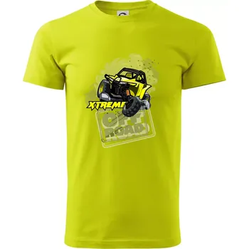 ATV xtreme race - Klasické pánské triko vyšší gramáže - 2XL ( Limetková )