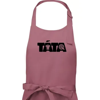 Kuchyňská zástěra Táta nápis - cyklista - Pánská zástěra na vaření - Univerzální velikost ( Starorůžová )