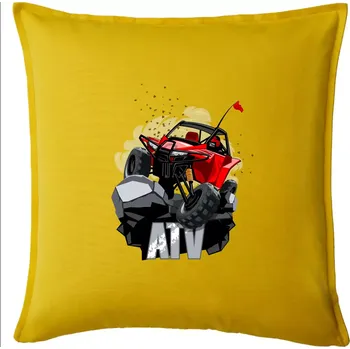 Polštář ATV offroad buggy - Polštář 50x50 - 50x50 - Pouze potah ( Žlutá )