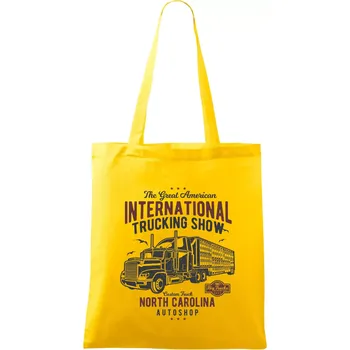 Big Truck 1 - Taška bavlněná - 42 x 38 cm ( Žlutá )