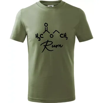 Barová chemie - rum - Tričko dětské bavlněné - 104-110cm / 3-4 roky ( Khaki )