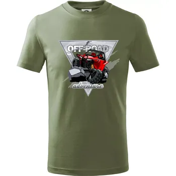ATV adventure buggy - Tričko dětské bavlněné - 146 cm/10 let ( Khaki )
