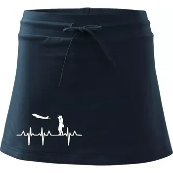 Dámská sukně EKG spotter - Sportovní sukně - two in one - XL ( Námořní modrá (velmi tmavá - téměř černá) )