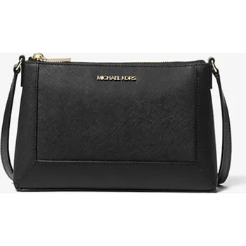 Kožená crossbody kabelka Michael Kors Sallie černá