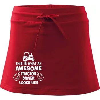 Dámská sukně Užasný řidič je zde! - Sportovní sukně - two in one - XL ( Červená )