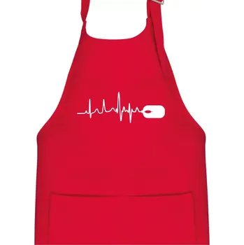 Kuchyňská zástěra EKG myš - Dětská zástěra na vaření - Univerzální velikost ( Červená )