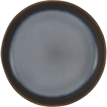 Talíř Clay - II.jakost Keramický mělký talíř Marelo ø 28 cm, modrošedý, ručně glazovaný