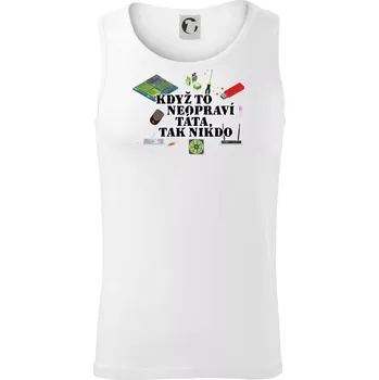 Když to neopraví táta - počítač - Tílko pánské Core - 2XL ( Bílá )