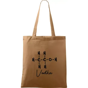 Barová chemie - vodka - Taška bavlněná - 42 x 38 cm ( Cappuccino )