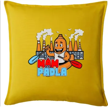 Polštář Mám pádla - Polštář 50x50 - 50x50 - Pouze potah ( Žlutá )