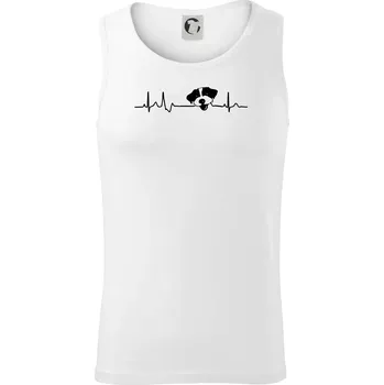 Jack Russell Terriér hrubosrstý Ekg - Tílko pánské Core - XL ( Bílá )