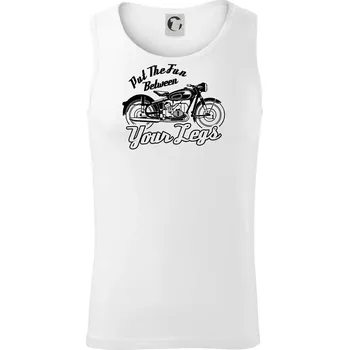 Pánská móda Put The Fun Between Your Legs Moto - Tílko pánské Core - XL ( Bílá )