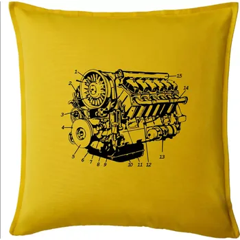 Polštář Motor T930 - 3 - Polštář 50x50 - 50x50 - Pouze potah ( Žlutá )