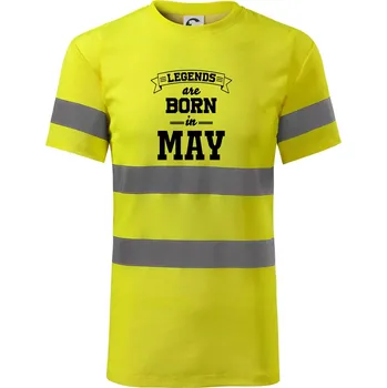 Pánské oblečení Legends are born in May - Triko reflexní - HV PROTECT - 3XL ( Neonově žlutá )