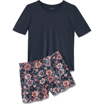 Dámské pyžamo 694665 - Tchibo - Krátké pyžamo - pro ženy - vel. S 36/38 - barva: modrá