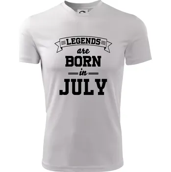 Chlapecké tričko Legends are born in July - Dětské triko sportovní (dresovina) - 146 cm/10 let ( Bílá )