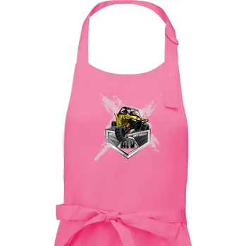 Kuchyňská zástěra ATV Buggy splash - Pánská zástěra na vaření - Univerzální velikost ( Růžová )