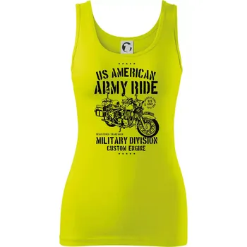 Army Ride Motorcycle - Dámské tílko - M ( Limetková )