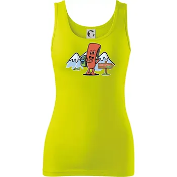 Dámské tričko Hřebenová túra - Dámské tílko - 2XL ( Limetková )