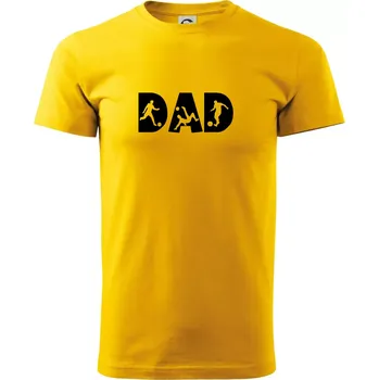 Pánské tričko Football dad - Triko extra velké (5-8XL) - 8XL ( Žlutá )