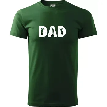 Pánské tričko Golf dad - Triko extra velké (5-8XL) - 8XL ( Lahvově zelená )