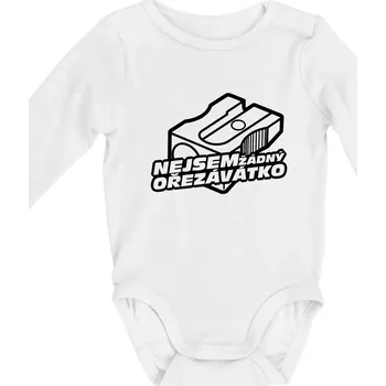 Ořezávátko - Body kojenecké s dlouhým rukávem - Dlouhý r. do 3 měs ( Bílá )