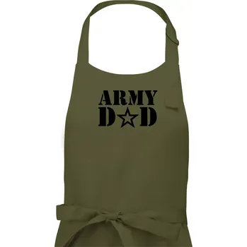 Kuchyňská zástěra Army dad - Pánská zástěra na vaření - Univerzální velikost ( Khaki )