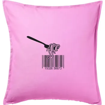 Polštář Čárový kód pasta - Polštář 50x50 - 50x50 - Pouze potah ( Růžová )
