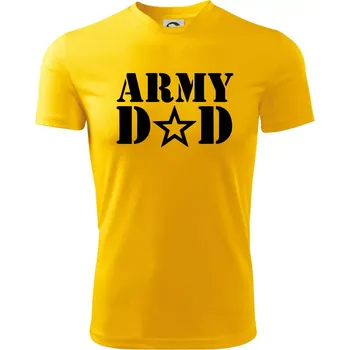 Chlapecké tričko Army dad - Dětské triko sportovní (dresovina) - 146 cm/10 let ( Žlutá )