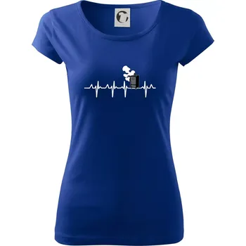 EKG udírna - Dámské triko Pure - S ( Královská modrá )