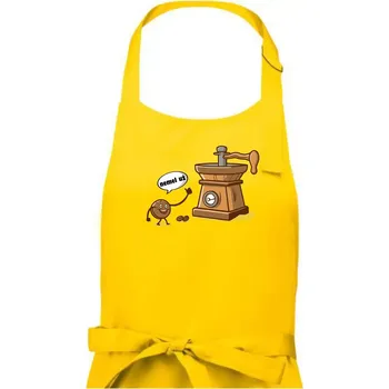 Kuchyňská zástěra Nemel už - káva - Dámská zástěra na vaření - Univerzální velikost ( Žlutá )