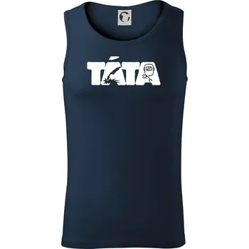 Táta nápis - svářeč - Tílko pánské Core - L ( Námořní modrá (velmi tmavá - téměř černá) )