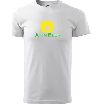 John Beer - Pivo - Triko extra velké (5-8XL) - 7XL ( Bílá )