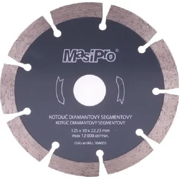 Řezný kotouč Kotouč Masipro diamantový 104603 segmentový 125 mm