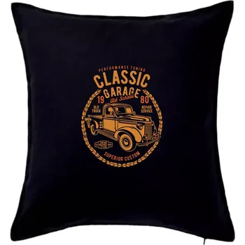 Polštář Classic Garage - Polštář 50x50 - 50x50 - Včetně výplně ( Černá )